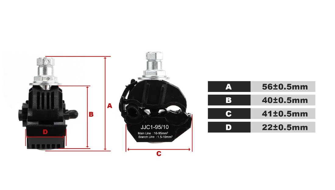 EsportsMJJ JJC-240/35 Borne isolante de connecteur de perforation à basse tension 1 kV