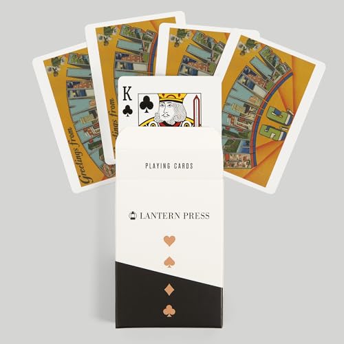 Juego de cartas póker 52 naipes Lantern Press Greenville miniatura 6