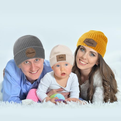 Custom Baby Beanie Hats, Personalized Toddler Kids Beanies Winter Hat with Name Beanies for Boys Girls Adults4