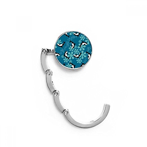 Table pliante crochet sac bureau cintre pliable dauphins bleu