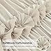 Homechoice Decor 7 Pieces Elegant French Country Comforter Sets Full Size, Camel Handmade Bow Tie Fluffy Bed in a Bag with Down Alternative Filling, Vintage Ruched Bed Sets for Bedroom (LQ-33)
