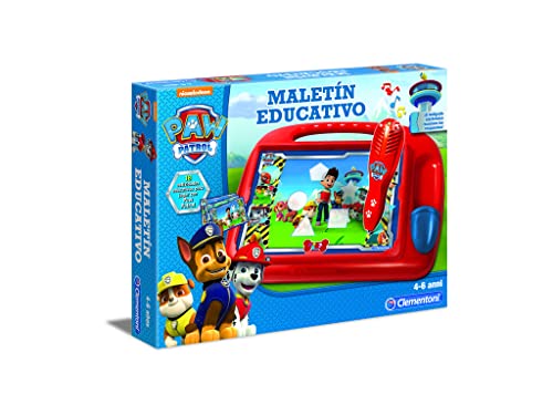 Clementoni Maletin Educativo Paw Patrol 55070, No Color, 37.1 X 28.2 X 5.1