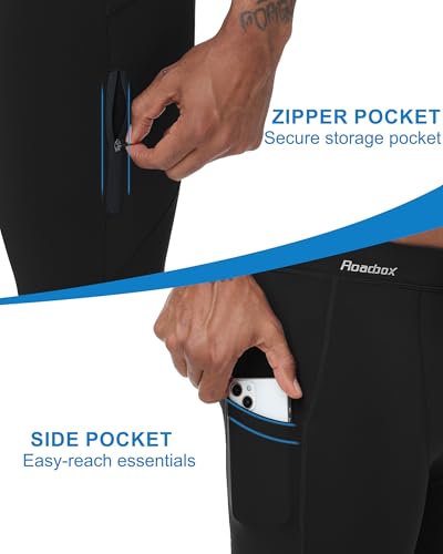 Roadbox Mens Thermal Cycling Pants Fleece Lined