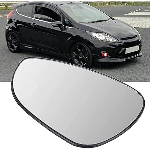 GSRECY For Fiesta Mk7 2008-2017 Lower Door Wing Mirror Glass With Back Plate (Left) (Left) Cover