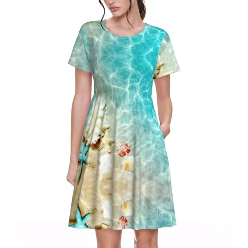 Robe d'été décontractée légère pour femme contre la chaleur estivale