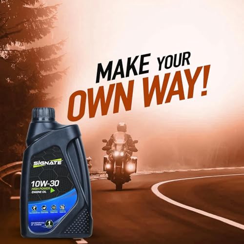 Image of Signate 10W30 4T Scooter Engine Oil 1L | Maximum Engine Protection & Power Formula For High Performance, 1L