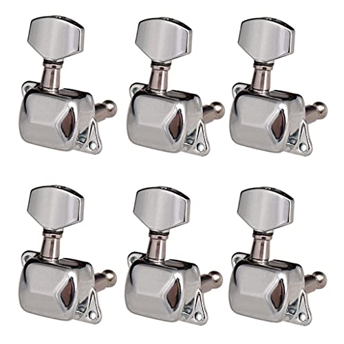 Gazechimp 6pcs Clés de Cheville Tête Tuning Mécaniques Rétro en Alliage de Zinc pour Guitare Electrique – Argent(6R) - Les Beatles, Paul McCartney, John Lennon, RIngo Starr, George Harrison Gazechimp 6pcs Clés de Cheville Tête Tuning Mécaniques Rétro en Alliage de Zinc pour Guitare Electrique - Argent(6R)