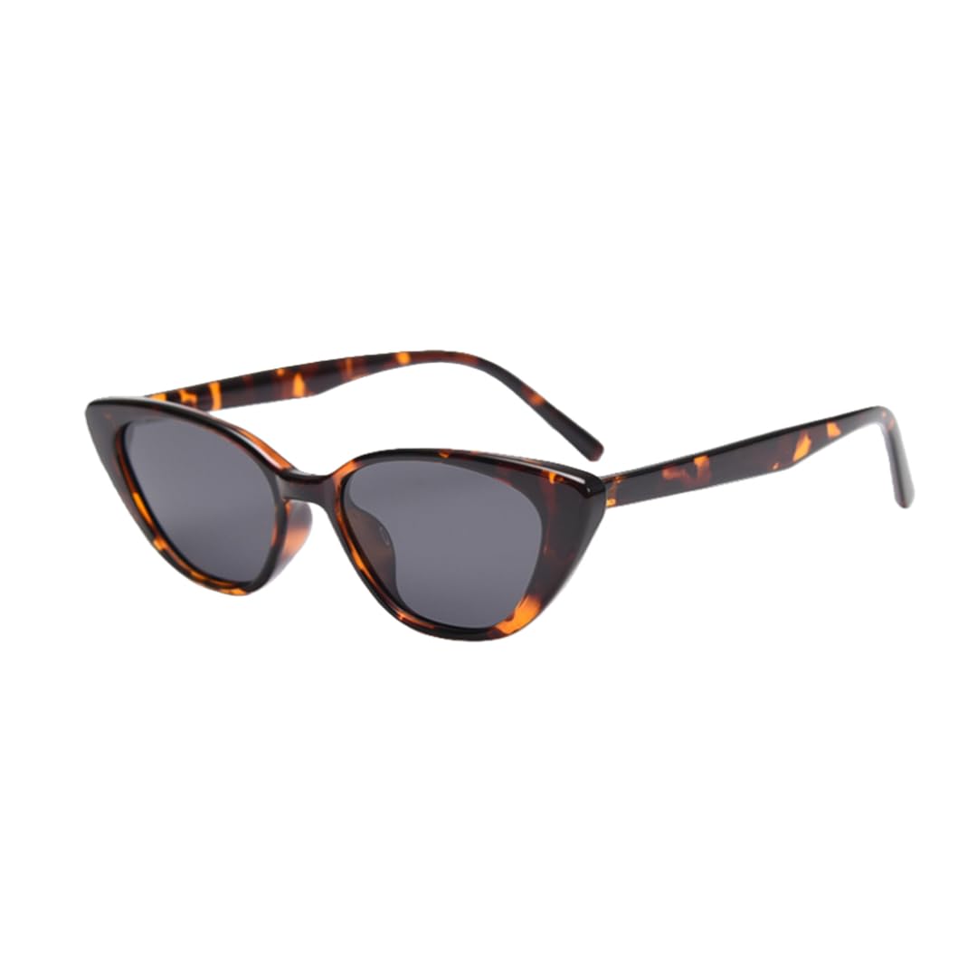 Occhiali da sole polarizzati Cat Eye da donna, stile retrò, da uomo, con montatura in TR90 e stampa leopardata.