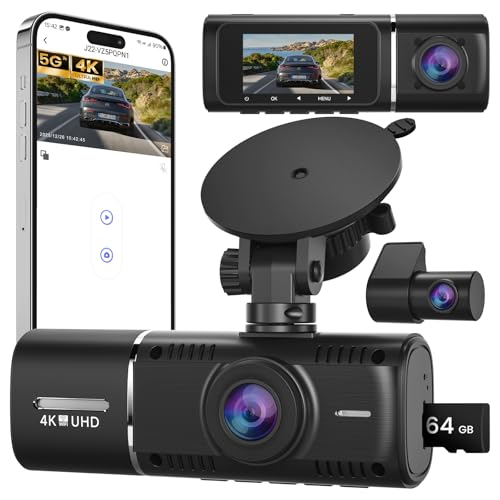 Caméra embarquée 4K vision nocturne WDR et protection de stationnement 24H pour véhicule