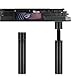 GOWTX 2 Stück GPU Grafikkarten Halterung, GPU Halter Grafikkarten Stütze Bracket, Aluminiumlegierung GPU Halterung Stand, Höhenverstellbare Grafikkartenhalter für Benutzerhosts und Schützen PC