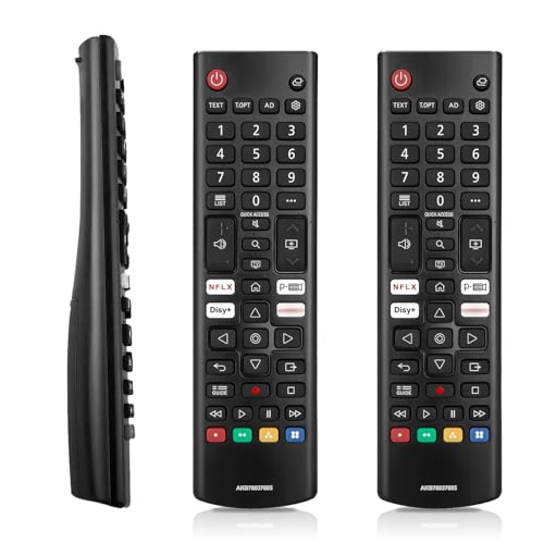 2 unidades de mando a distancia universal para todos los televisores LG UHD OLED EVO QHD QNED NanoCell,mejorada infrarrojos LG, 4K 8K Smart TVs para Magic Remote AKB75855501 AN MR20GA AKB76040301