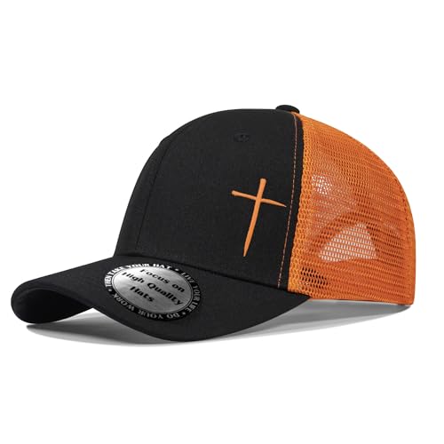 Image of Christian Hats for Men Women,Jesus Cross Hat Christian Religious Gifts for Birthday /Christmas