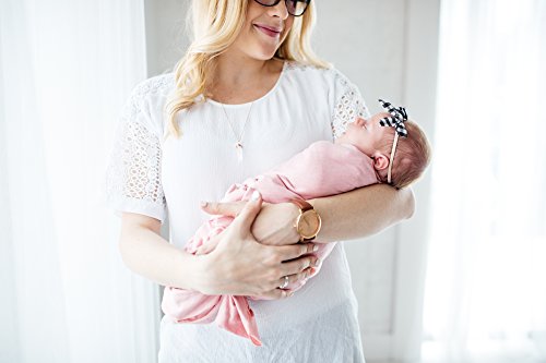 Copper Pearl Large Premium Knit Baby Swaddle Receiving Pink Blanket Darling #TOP2