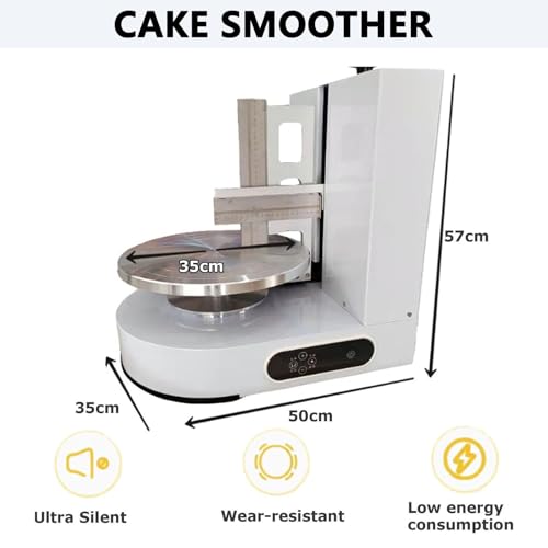 Macchina per glassare Torte, Macchina Rotante per Decorare Torte per Una Copertura Liscia di Crema, Raschietto per Torte Regolabile per Cottura Professionale e Uso Domestico