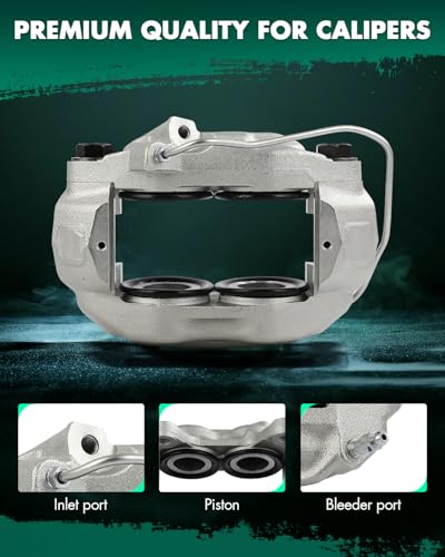 Image of SCITOO 184403 Front Left Disc Brake Caliper Fit For Ford For Country Squire 1965-1967,For Mercury For Monterey 1965-1967,For Mercury For Park Lane 1965-1967, 4 Pistons