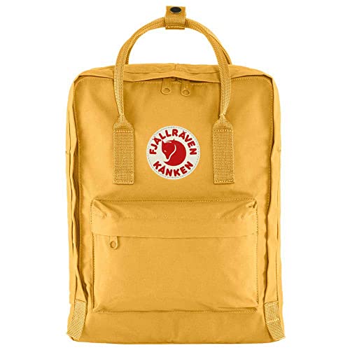Fjällräven Kånken Backpack for Men, and Women - Lightweight Rugged Vinylon Fabric, Dual Top Handles with Snap Closure, and Classy Look Ochre/Confetti Pattern One Size One Size3