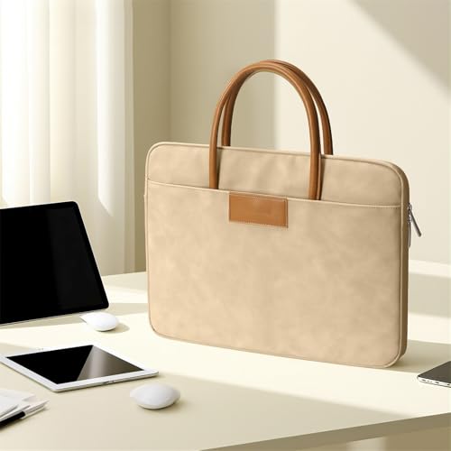 Sac ordinateur contre les chocs avec pochette tablette en cuir - 6