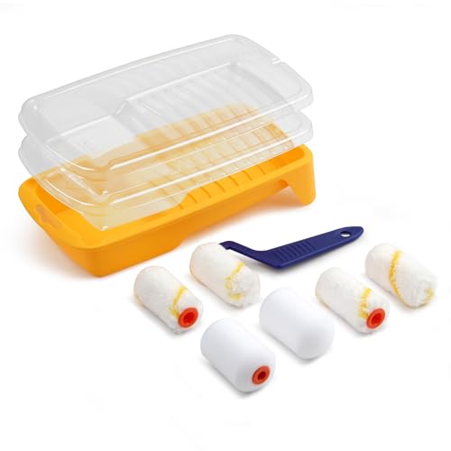 Voomey Small Paint Roller, 2 Inch Mini Paint Roller Kit 10 Pack