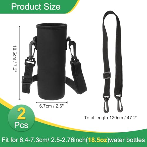 Bolsa de neopreno para botella de agua con asa, ideal para caminatas, oficina y gimnasio 2