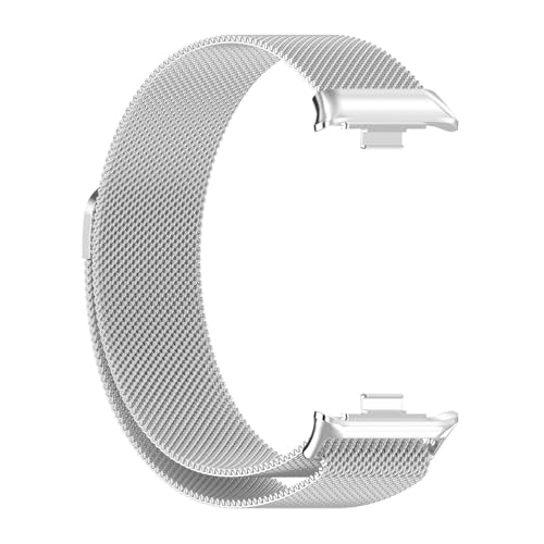 [YYDSFCA] �Ή�/�݊������� Smart Band 10 Pro �p�̂��G���K���g�� �������� �I�V������ �����X�e�����X �����o���h �I�V���� ���C�z��(�V���o�[)