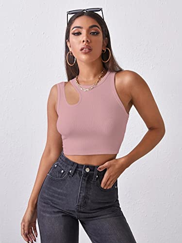 Image of Shasmi Women's Striped Slim Fit Crop, Ribbed, Stylish Tank Top, Soft and Comfy Fabric has Some Stretch