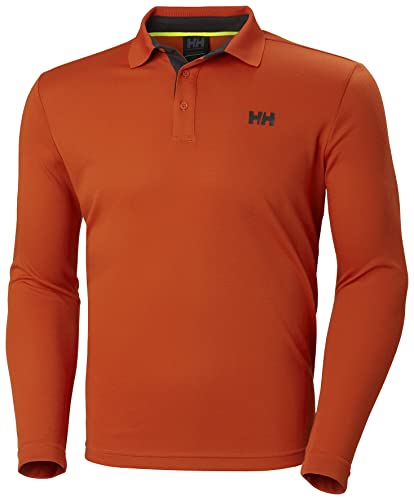 Helly Hansen Skagerrak Quickdry Rugger Camisa, Patrulla Naranja, S para Hombre
