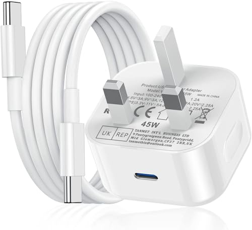 iPad Charger New Apple iPad USB C Fast Charger Cable and Plug 45W Charge for i Pad Pro 12.9 11 13 inch 4th 5th 6th M4 2024 Generation/Air 10.9 4-7 Gen M2 M3/Mini 6 A17 Pro/Pad 10th A16 11th 2025-2022