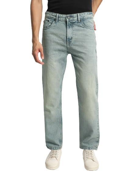 Image of BENE KLEED Men Solid Shaded Relaxed FIT 100% Cotton Jeans