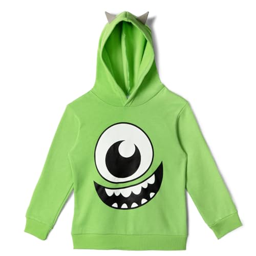 Disney Pixar Monsters Inc. Mike Little Boys Fleece Pullover Hoodie Green 6-6X - image 1