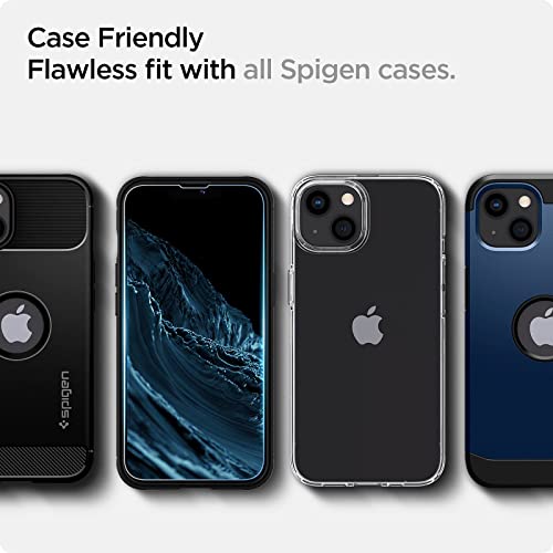 Image of Spigen Ez Fit Sensor Protection Tempered Glass Screen Protector For Iphone 13 Mini - 2 Pack for Smartphone