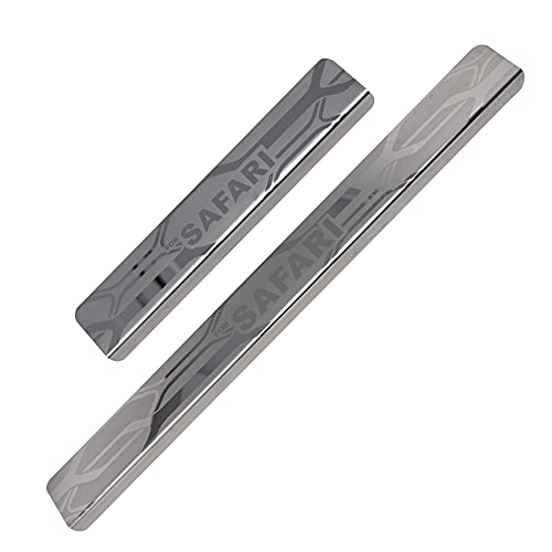 Image of GFX Car Door Sill Guard - Stainless Steel, Protects Painted Edges from Scuffs or Scratches Compatible with Safari Set of 4Pcs (After-Market) Model - 2021