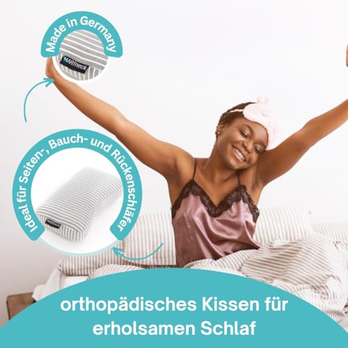 MARTneck® Kopfkissen [Das ORIGINAL Reisekissen - Orthopädisches Nackenstützkissen für Rücken...