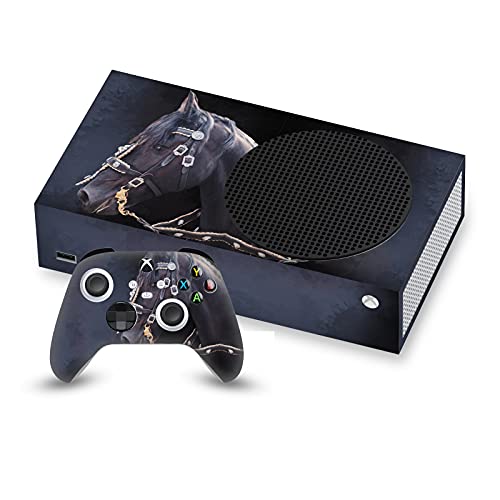 Skin de jeu Xbox Series S cheval frison pour protéger des micro-rayures