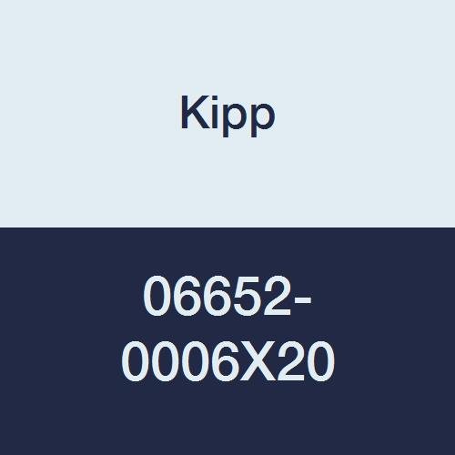 Kipp 06652-0006X20 Novo·Grip Thermoplastic Mini Wing with M6 External Thread, Metric, Stainless Steel Stud, 28 mm Diameter, 20 mm Screw Length, Grey (Pack of 10)