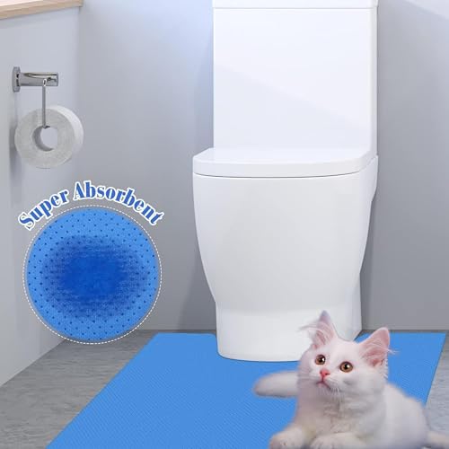 Image of Upgraded 25 Pack Disposable Toilet Mats,Super Absorbent & Non-Slip Pads for Bathroom Floor,U-Shaped Toilet Training Mat for Kids & Adults,Potty Training Rug,Around Toilet Urine Protector 24 inchx22 inch