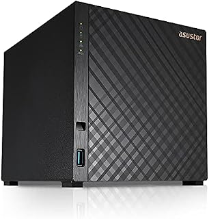 Asustor Drivestor 4 AS1104T - 4 Bay NAS, 1.4GHz Quad Core, 2.5GbE Port, 1GB RAM DDR4 Personal Private Cloud (Diskless)