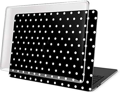 Skinit Case + Skin Compatible with MacBook Pro 15in (2016-19) Originally Designed Black and White Polka Dots Design