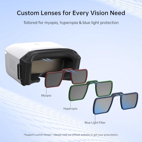 Image of CADDXFPV Walksnail Goggles L, 1080p 4.5-Inch FPV Goggles, Head Tracking | Built-in DVR, swappable lenses for vision adjustment, 4.9dBi antenna, and 6-25.2V input for Walksnail Avatar HD VTX systems