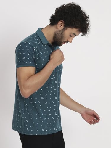 Image of Men Cotton Half Sleeves Regular FIT Polo T-Shirt