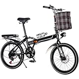 Léger et facile à plier : Compact et facile à plier, ce vélo pliant robuste est doté d'un mécanisme de pliage rapide en 10 secondes. Compact et peu encombrant une fois plié, il est facile à ranger et à transporter. Vous pouvez ainsi le ranger facilement dans le coffre et profiter d'une balade quand vous le souhaitez.