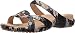 crocs Women's Meleen Twist Graphic Flat Sandal, Black/Floral, 9 M US
