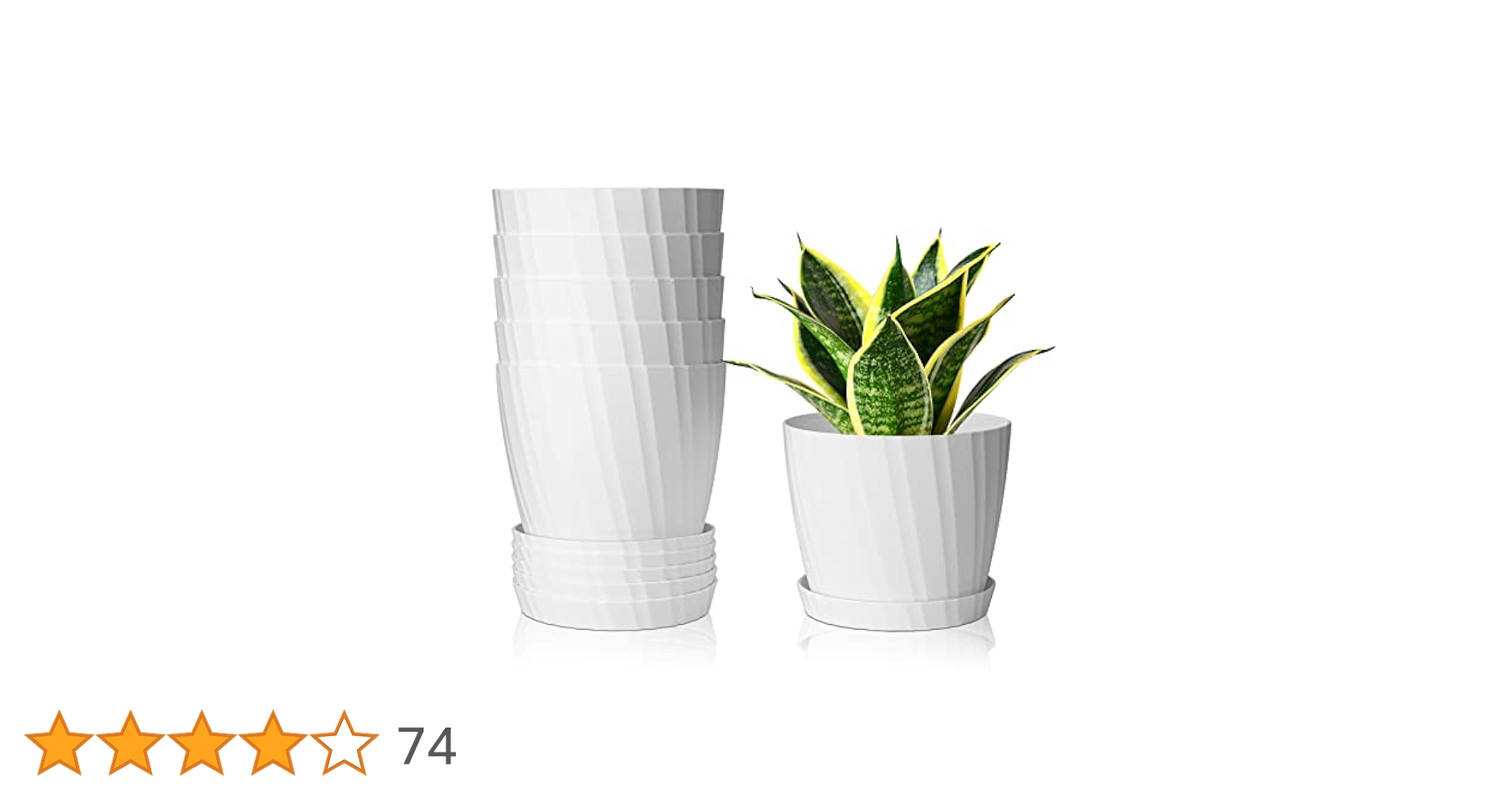 Amazon.co.jp: T4U 植木鉢 プラスチック 直径15CM 6個セット観葉