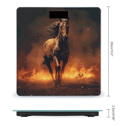 Báscula Digital Flame Horse de Vidrio Templado miniatura 2