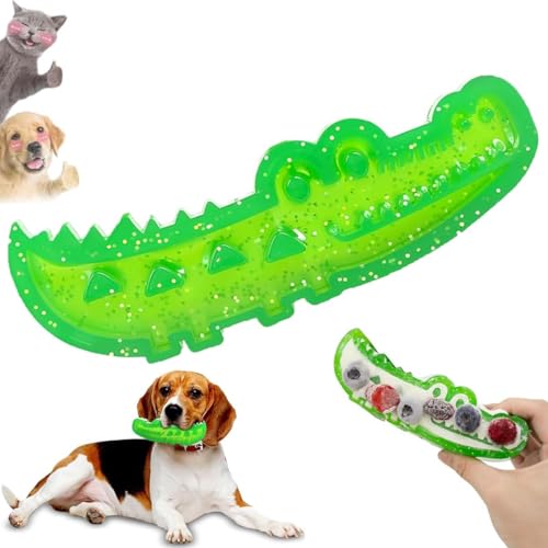 Slow Feed Chew and Fetch Crocodile,Dogs Slow Feeder Puzzle,Alligator Dogs Chew Toy for Large,Treat Dispensing Toys Promotes Slow