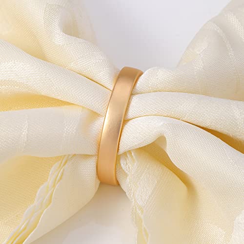 BSITSSS 8 Pcs Gold Napkin Rings, Metal Napkin Rings Set of 8, Elegant Gold Napkin Ring Napkin Holders Rings Napkin Buckle for Table Decoration Valentine Day Thanksgiving Christmas Anniversary Dinners - Cosy Home Interiors BSITSSS 8 Pcs Gold Napkin Rings, Metal Napkin Rings Set of 8, Elegant Gold Napkin Ring Napkin Holders Rings Napkin Buckle for Table Decoration Valentine Day Thanksgiving Christmas Anniversary Dinners - Image 5