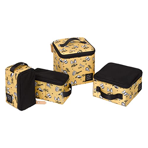 Image of Petunia Pickle Bottom Inter-Mix 4-Piece Packing Cube Set| Portable Organization | Keep Organized in Diaper Bag, Stroller or Nursery | Disney Mickey & Friends Good Times Collection