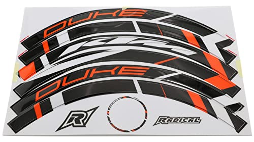 Pegatina para borde de llanta Radical Racing Licensed by KTM apto para KTM Duke 125 (2017 hasta 2020, IS Duke - Euro4) AMZ-RR.09.0028-V2.v216 Cover
