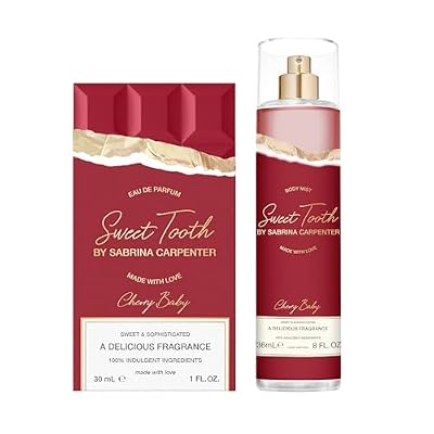 SCENT BEAUTY Sabrina Carpenter Eau de Parfum & Body Spray Bundle - Cherry Baby - 1 fl oz & 8 fl oz