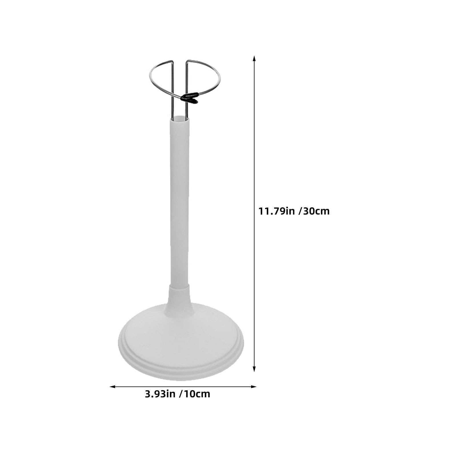 Support de Poupées Réglable en Pvc et Métal Blanc, Lot de 5 Pièces, Multifonctionnel pour Marionnettes et Animaux en Peluche, pour Bureau ou Décoration de Maison de Poupée