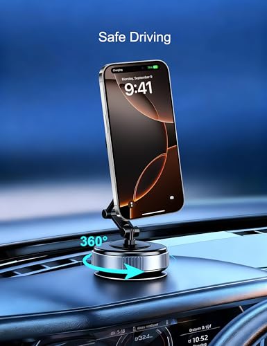 Vearstie Magnetic Car Phone Mount, 360° Rotation for iPhone 17-12 & Android - image 3